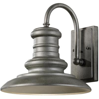 Generation Lighting - Redding Station Medium Wildlife-Friendly Outdoor Lantern - Tarnished Silver - OL8601TRD/T