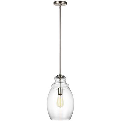 Generation Lighting - Marino 1-Light Pendant - Satin Nickel - P1484SN