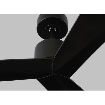 Generation Lighting Fans - Adler 52" Indoor/Outdoor Ceiling Fan - Matte Black - 3ADR52BKBK