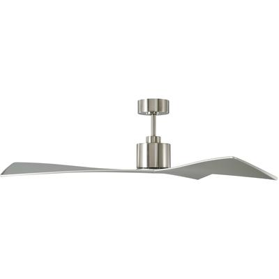 Generation Lighting Fans - Adler 52" Indoor/Outdoor Ceiling Fan - Brushed Steel - 3ADR52BS