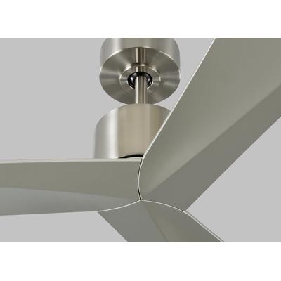 Generation Lighting Fans - Adler 52" Indoor/Outdoor Ceiling Fan - Brushed Steel - 3ADR52BS