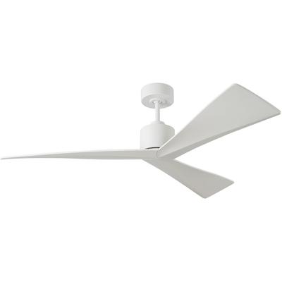 Generation Lighting Fans - Adler 52" Indoor/Outdoor Ceiling Fan - Matte White - 3ADR52RZW