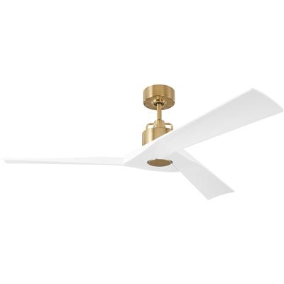 Generation Lighting Fans - Alma 52" Indoor/Outdoor Ceiling Fan - Burnished Brass - 3ALMSM52BBS