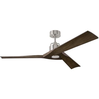 Generation Lighting Fans - Alma 52" Indoor/Outdoor Ceiling Fan - Brushed Steel - 3ALMSM52BS