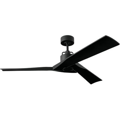 Generation Lighting Fans - Alma 52" Indoor/Outdoor Ceiling Fan - Midnight Black - 3ALMSM52MBK