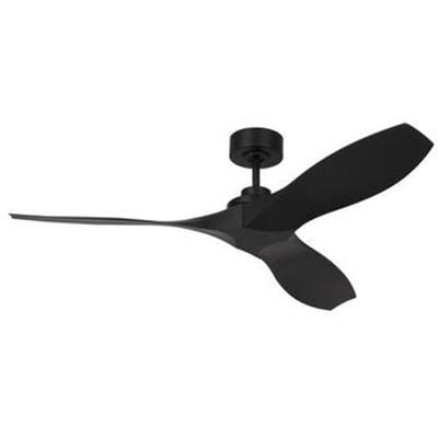 Generation Lighting Fans - Collins 52" Indoor/Outdoor Ceiling Fan - Midnight Black - 3CLNCSM52MBK