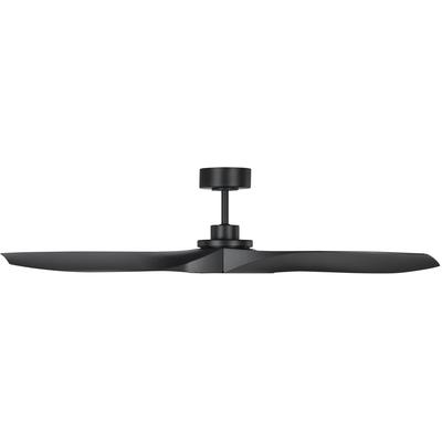 Generation Lighting Fans - Collins 52" Indoor/Outdoor Ceiling Fan - Midnight Black - 3CLNCSM52MBK