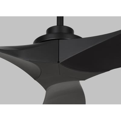 Generation Lighting Fans - Collins 52" Indoor/Outdoor Ceiling Fan - Midnight Black - 3CLNCSM52MBK