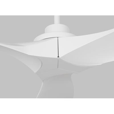 Generation Lighting Fans - Collins 52" Indoor/Outdoor Ceiling Fan - Matte White - 3CLNCSM52RZW