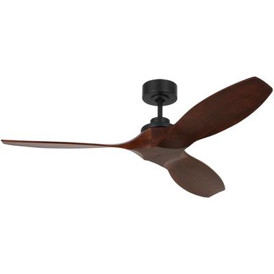 Generation Lighting Fans - Collins 52" Indoor/Outdoor Ceiling Fan - Midnight Black - 3CLNSM52MBK