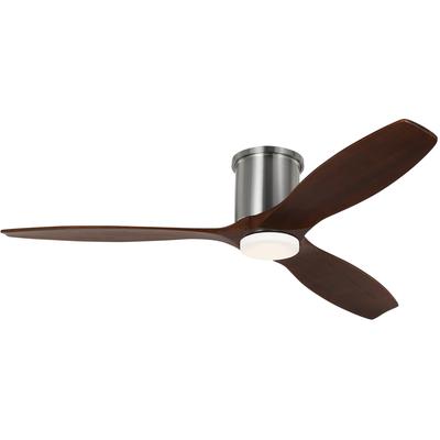 Generation Lighting Fans - Collins 52" Indoor/Outdoor LED Ceiling Fan - Brushed Steel - 3CNHSM52BSD