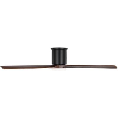 Generation Lighting Fans - Collins 52" Indoor/Outdoor LED Ceiling Fan - Midnight Black - 3CNHSM52MBKD