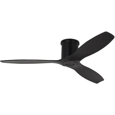 Generation Lighting Fans - Collins 52" Indoor/Outdoor Ceiling Fan - Midnight Black - 3CNHSM52MBKMBK