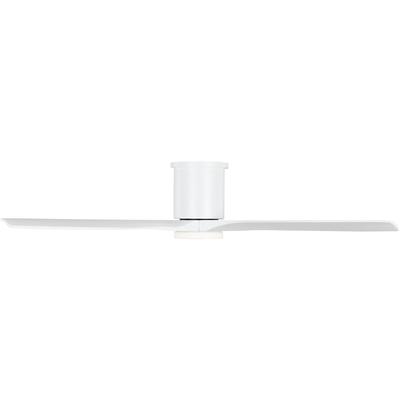 Generation Lighting Fans - Collins 52" Indoor/Outdoor LED Ceiling Fan - Matte White - 3CNHSM52RZWD