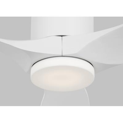 Generation Lighting Fans - Collins 52" Indoor/Outdoor LED Ceiling Fan - Matte White - 3CNHSM52RZWD