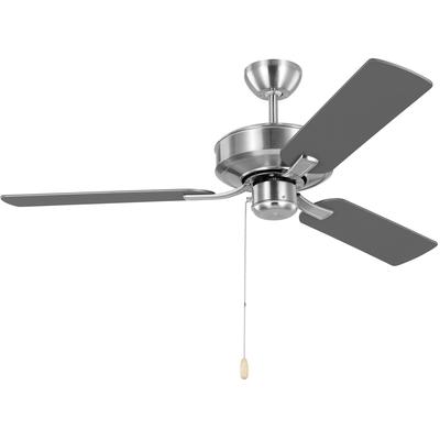 Generation Lighting Fans - Linden 48" Ceiling Fan - Brushed Steel - 3LD48BS