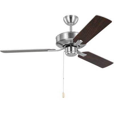 Generation Lighting Fans - Linden 48" Ceiling Fan - Brushed Steel - 3LD48BS