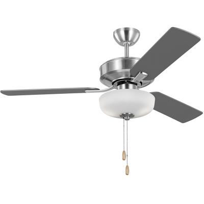 Generation Lighting Fans - Linden 48" Ceiling Fan - Brushed Steel - 3LD48BSD