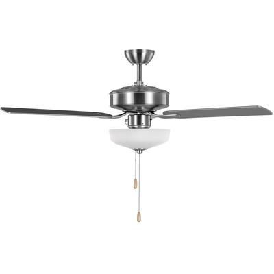 Generation Lighting Fans - Linden 48" Ceiling Fan - Brushed Steel - 3LD48BSD