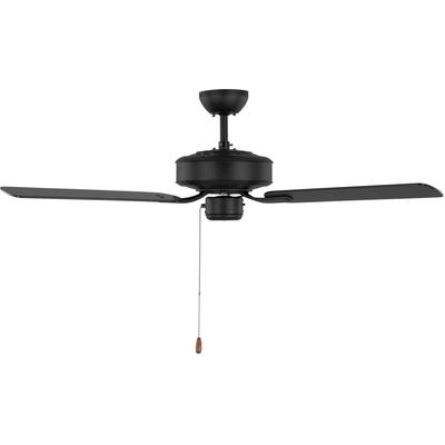 Generation Lighting Fans - Linden 48" Ceiling Fan - Midnight Black - 3LD48MBK