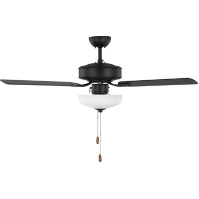 Generation Lighting Fans - Linden 48" Ceiling Fan - Midnight Black - 3LD48MBKD