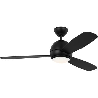 Generation Lighting Fans - Orbis 52" Ceiling Fan - Midnight Black - 3OBSR52MBKD