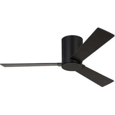 Generation Lighting Fans - Rozzen 44" Indoor/Outdoor Ceiling Fan - Midnight Black - 3RZHR44MBK