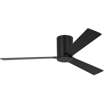 Generation Lighting Fans - Rozzen 52" Indoor/Outdoor Ceiling Fan - Midnight Black - 3RZHR52MBK