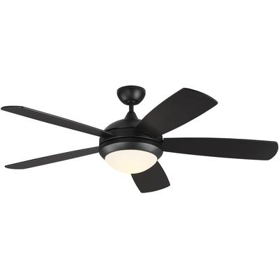 Generation Lighting Fans - Discus Smart 52" Ceiling Fan - Midnight Black - 5DISM52MBKD