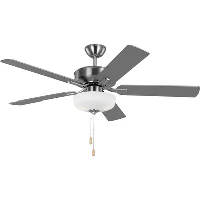 Generation Lighting Fans - Linden 52" Ceiling Fan - Brushed Steel - 5LD52BSD