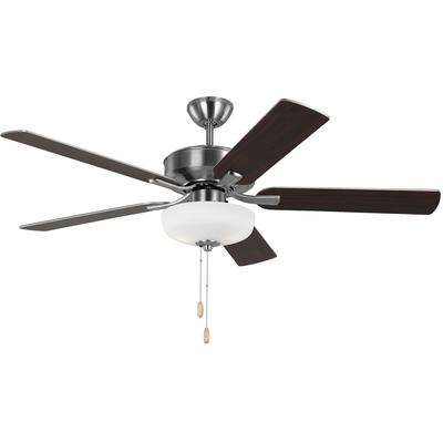 Generation Lighting Fans - Linden 52" Ceiling Fan - Brushed Steel - 5LD52BSD