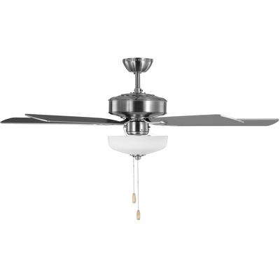 Generation Lighting Fans - Linden 52" Ceiling Fan - Brushed Steel - 5LD52BSD