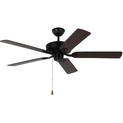 Generation Lighting Fans - Linden 52" Ceiling Fan - Midnight Black - 5LD52MBK