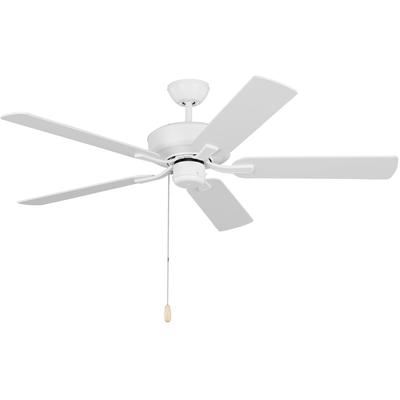 Generation Lighting Fans - Linden 52" Ceiling Fan - Matte White - 5LD52RZW