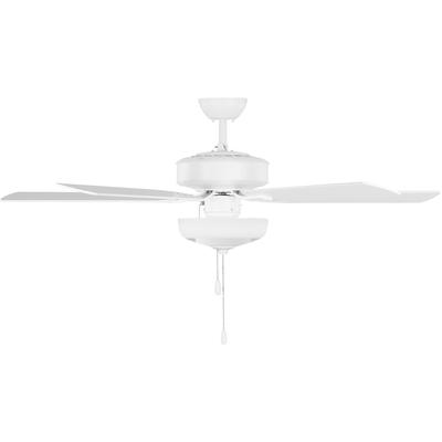 Generation Lighting Fans - Linden 52" Ceiling Fan - Matte White - 5LD52RZWD