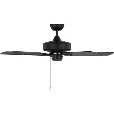 Generation Lighting Fans - Linden 44" Ceiling Fan - Midnight Black - 5LDO44MBK