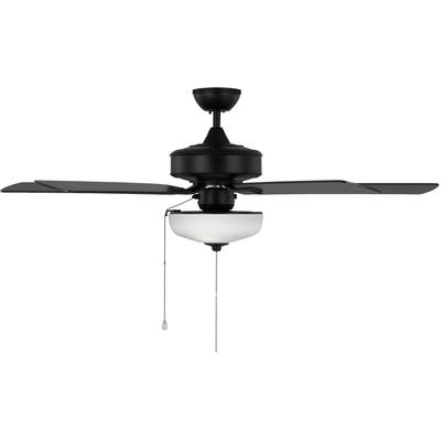 Generation Lighting Fans - Linden 52" Ceiling Fan - Midnight Black - 5LDO52MBKD