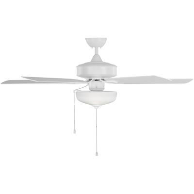 Generation Lighting Fans - Linden 52" Ceiling Fan - Matte White - 5LDO52RZWD