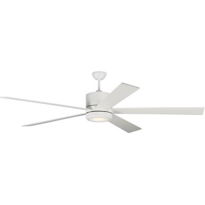 Generation Lighting Fans - Vision 72" Ceiling Fan - Matte White - 5VMR72RZWD