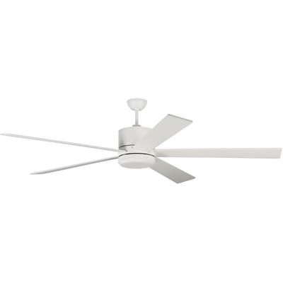 Generation Lighting Fans - Vision 72" Ceiling Fan - Matte White - 5VMR72RZWD