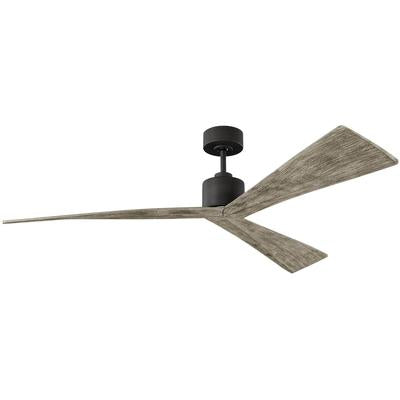 Generation Lighting Fans - Adler 60" 3-Blade Ceiling Fan - Aged Pewter - 3ADR60AGP