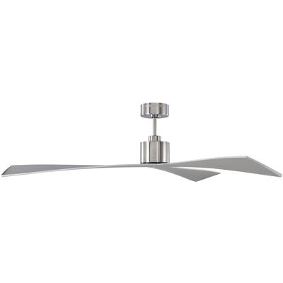 Generation Lighting Fans - Adler 60" 3-Blade Ceiling Fan - Brushed Steel - 3ADR60BS