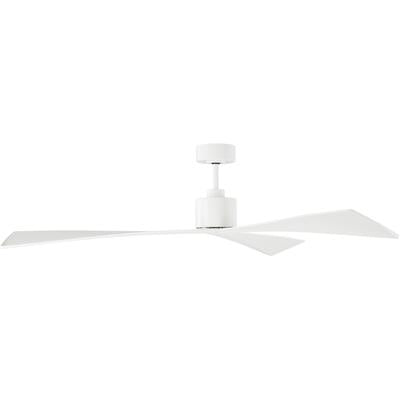 Generation Lighting Fans - Adler 60" 3-Blade Ceiling Fan - Matte White - 3ADR60RZW