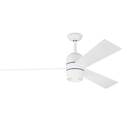 Generation Lighting Fans - Alba 60" LED Ceiling Fan - Matte White - 3ALBR60RZWD