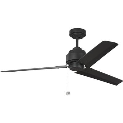 Generation Lighting Fans - Arcade 54" Ceiling Fan - Midnight Black - 3AR54MBK