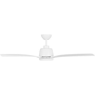 Generation Lighting Fans - Avila 54" Dimmable LED Indoor/Outdoor Ceiling Fan - Matte White - 3AVLCR54RZWD