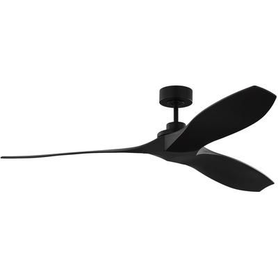 Generation Lighting Fans - Collins 60" Coastal Smart Indoor/Outdoor Ceiling Fan - Midnight Black - 3CLNCSM60MBK