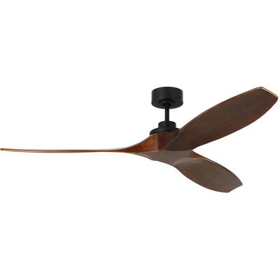 Generation Lighting Fans - Collins 60" Smart Indoor/Outdoor Ceiling Fan - Midnight Black - 3CLNSM60MBK