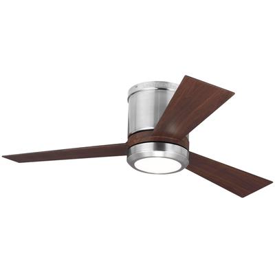 Generation Lighting Fans - Clarity II 42" 3-Blade Ceiling Fan - Brushed Steel - 3CLYR42BSD-V1