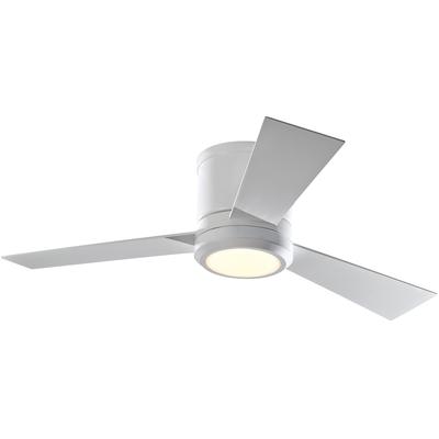 Generation Lighting Fans - Clarity II 42" 3-Blade Ceiling Fan - Matte White - 3CLYR42RZWD-V1